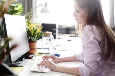 Woman at Computer